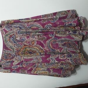 LAUREN Ralph Lauren Paisley Asymmetrical Hem style Skirt